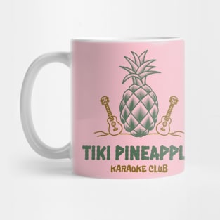 Tiki Pineapple Karaoke Club Hawaiian Hawaii Mug